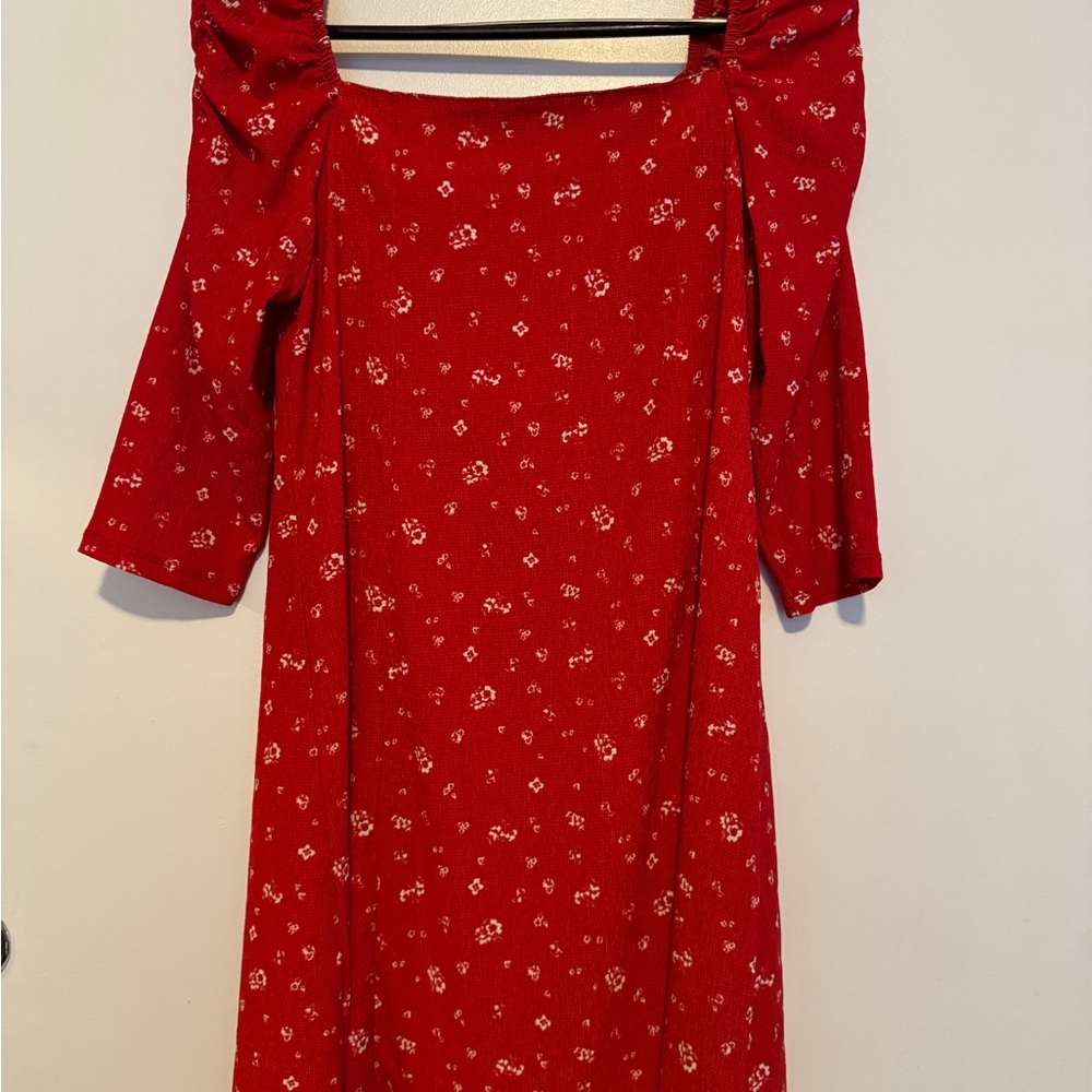 River Island dress-Red summer dress